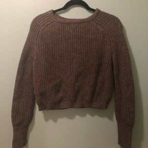 American Apparel gray sweater crop